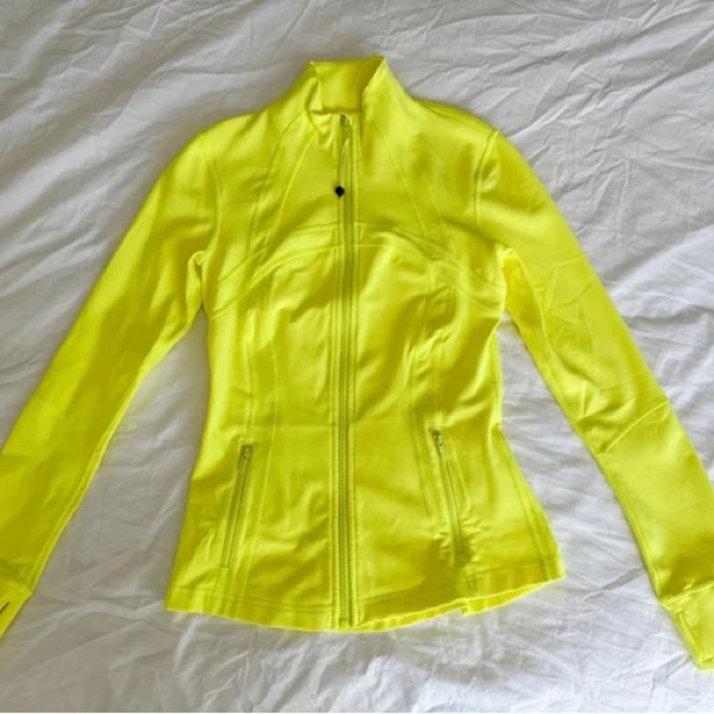 Lululemon electric yellow define jacket